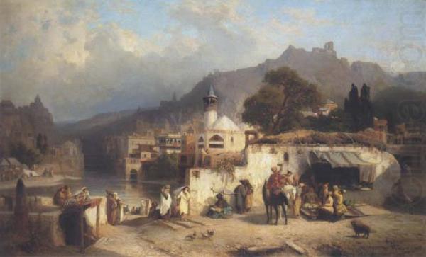 Paul von Franken. View of Tiflis, Paul von Franken